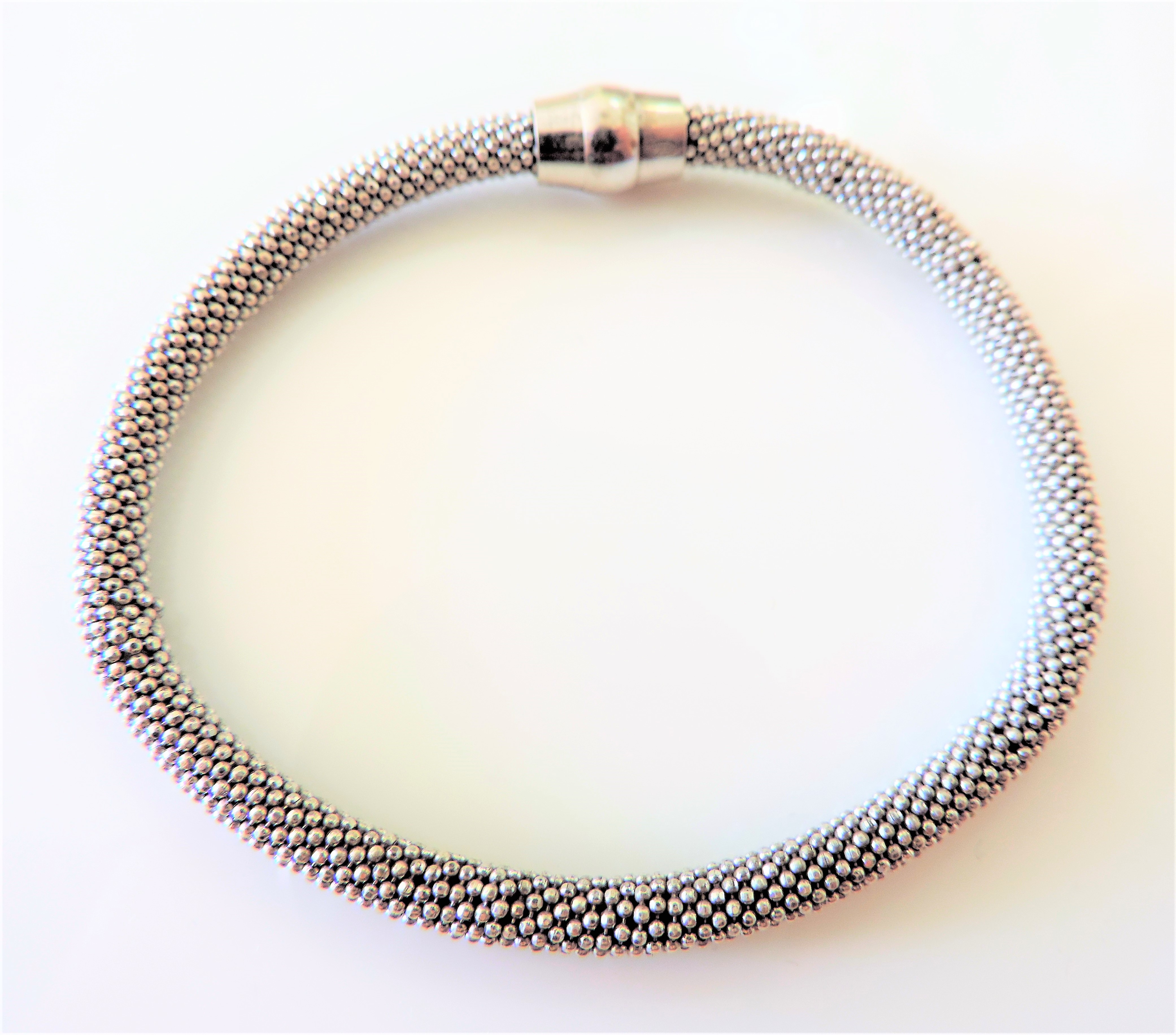 Sterling Silver Bracelet Magnetic Clasp