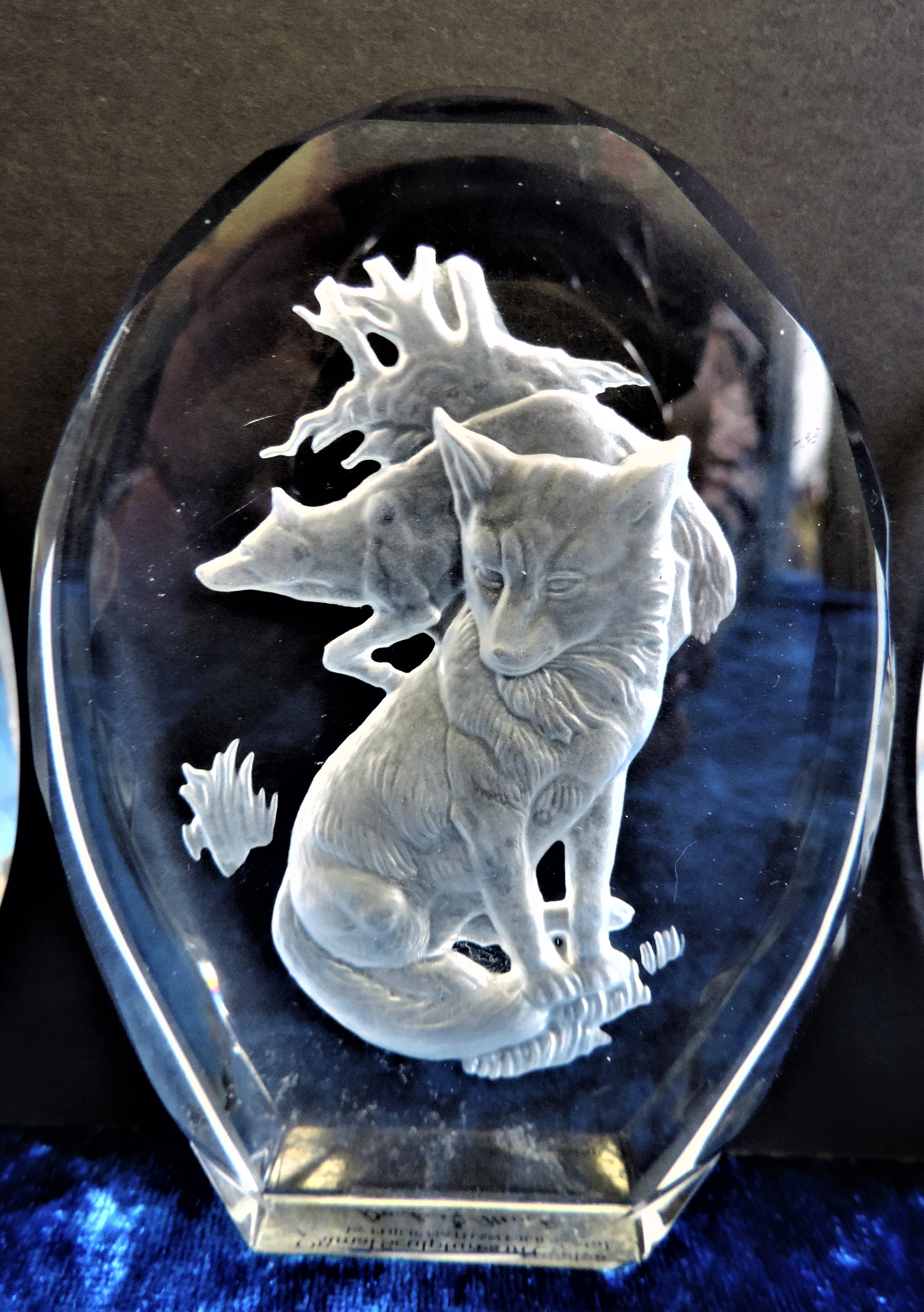 Danbury Mint Crystal Animal Sculpture by Philip Nathan