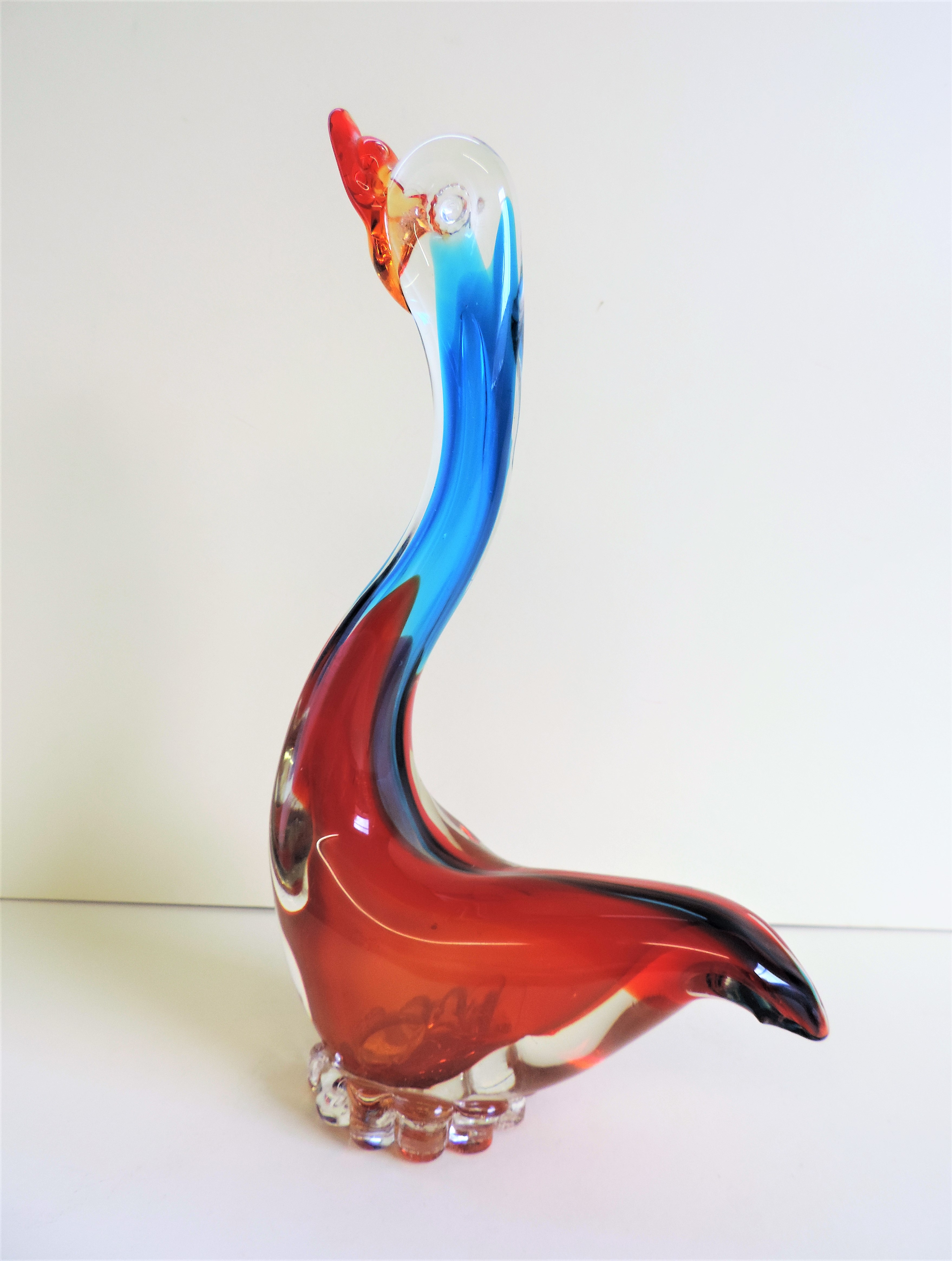 Vintage Murano Sommerso Glass Swan 26cm Tall - Image 4 of 4