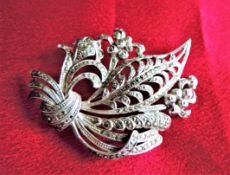 Vintage Marcasite Brooch