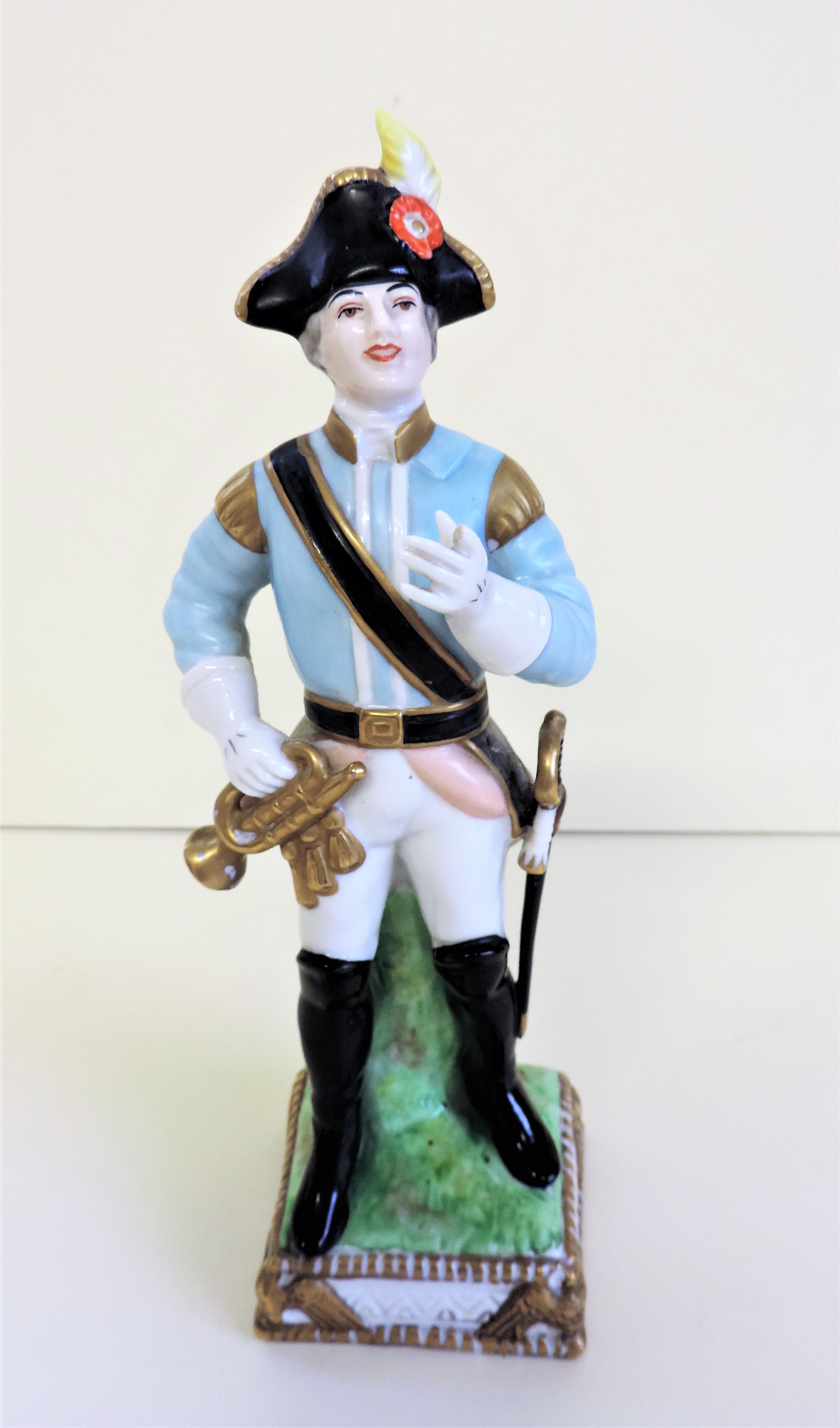 Antique Carl Thieme Dresden Napoleonic Military Figurine 'Hornist' Circa 1890's - Image 6 of 8