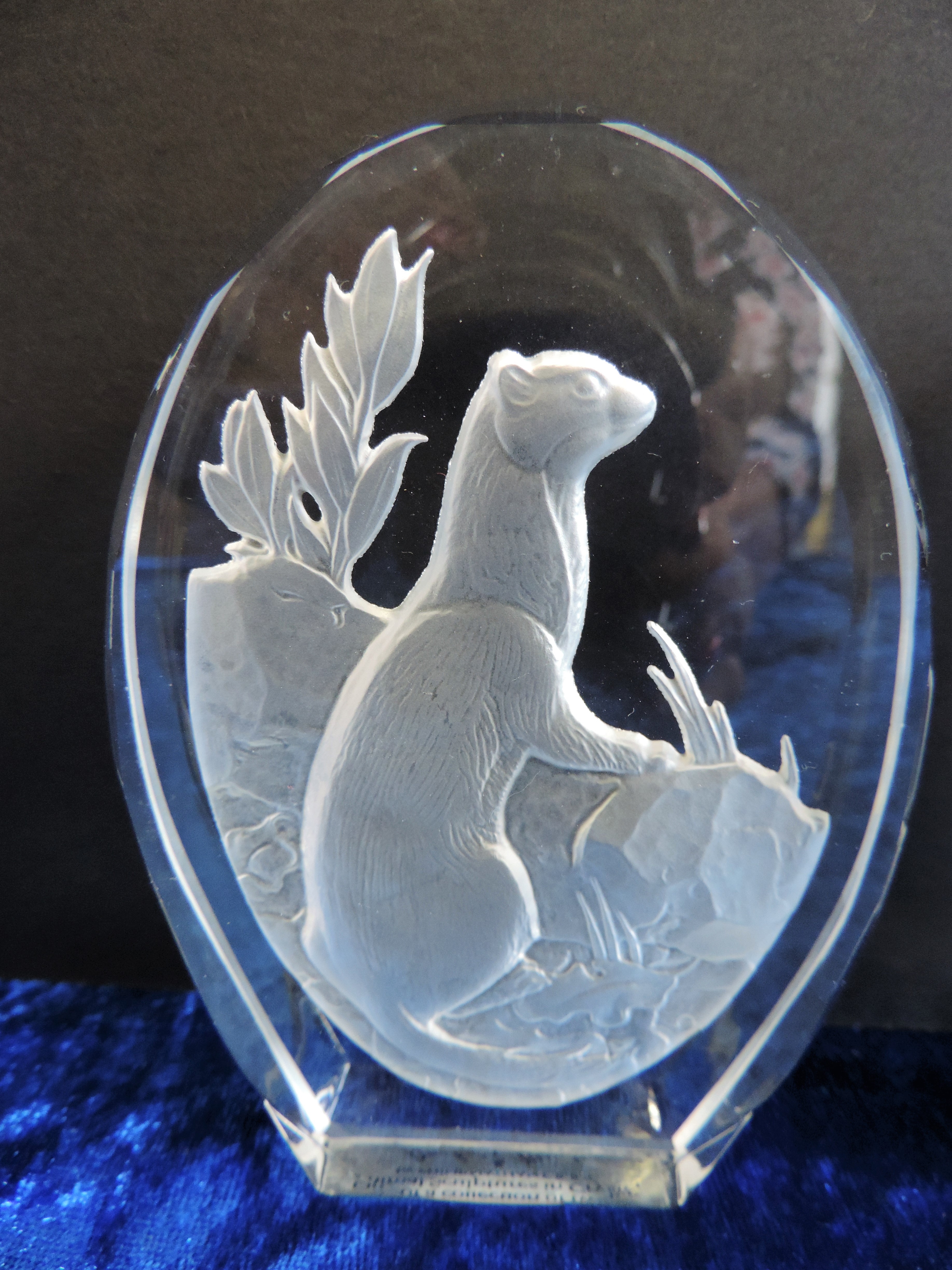 Danbury Mint Crystal Animal Sculpture by Philip Nathan