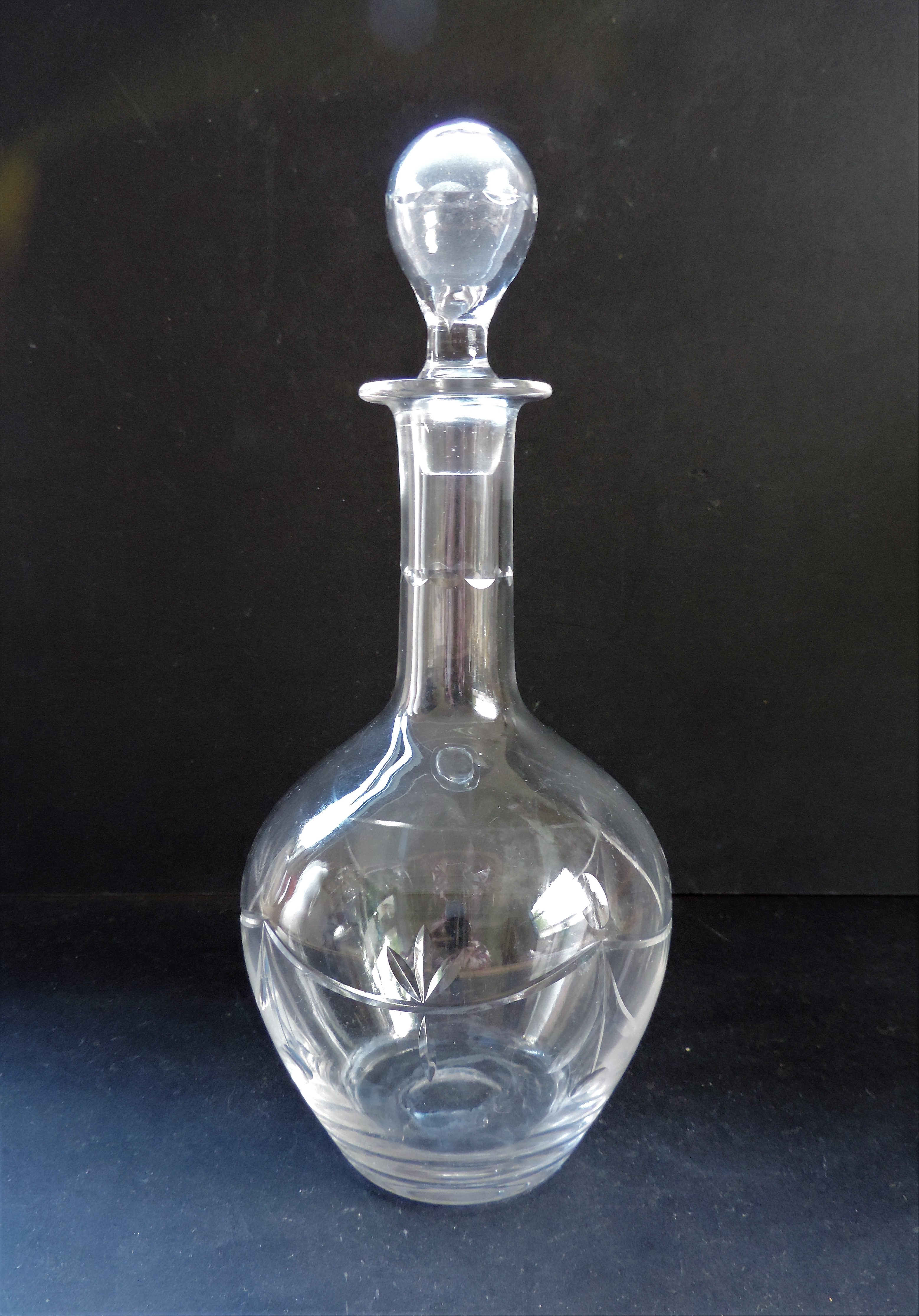 Antique Edwardian Decanter Hollow Stopper - Image 5 of 6