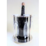 French Modernist Champagne Cooler & Glasses circa 1970's