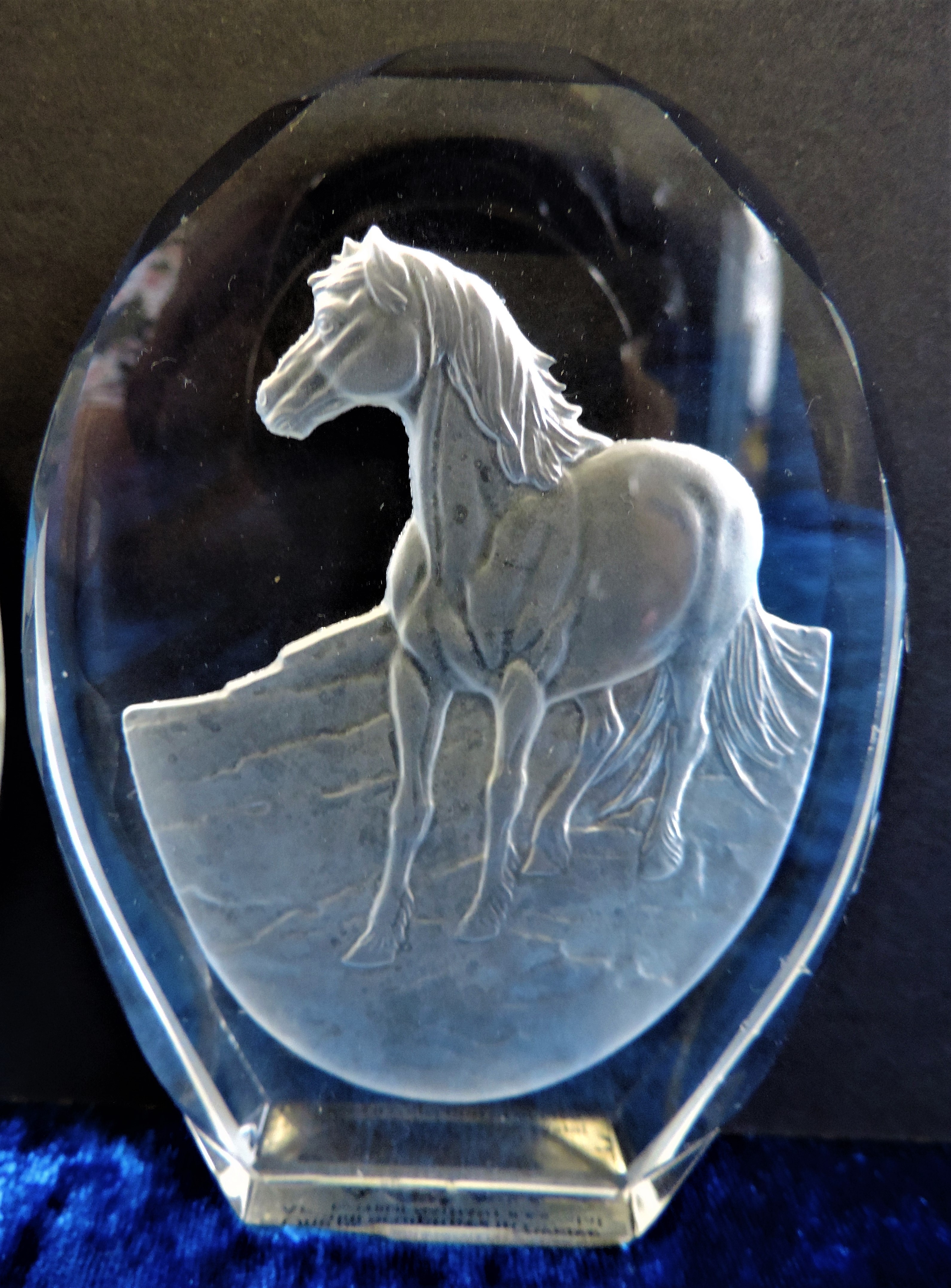 Danbury Mint Crystal Animal Sculpture by Philip Nathan