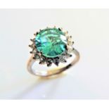 Sterling Silver Gemstone Ring New with Gift Pouch