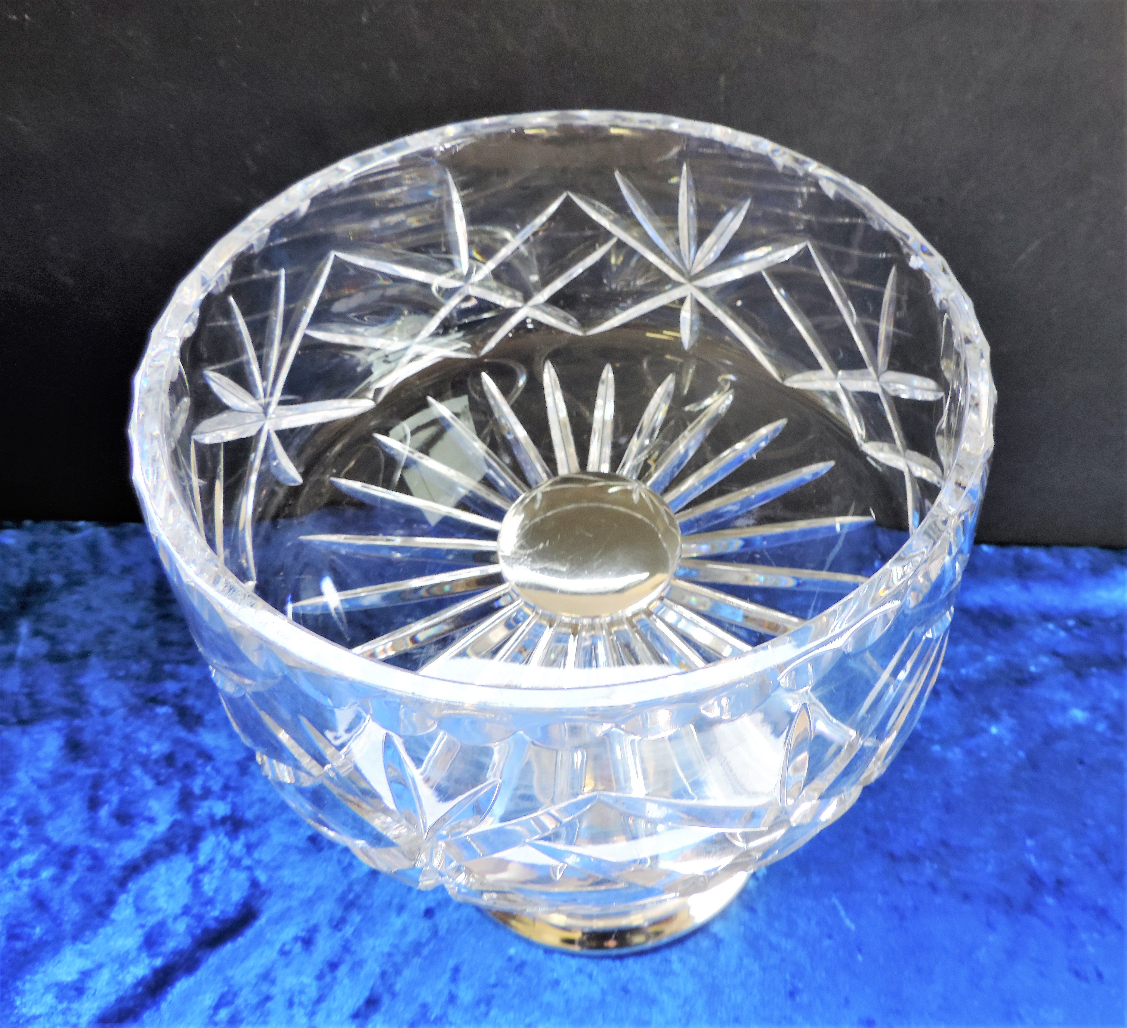 Vintage Elkington Silver Plate and Cut Crystal Table Centrepiece - Image 4 of 6