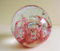 Large Art Glass Paperweight 12cm tall