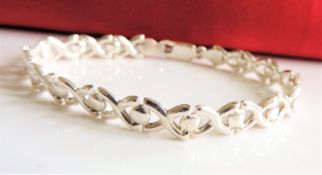 Italian 925 Sterling Silver Bracelet with Gift Pouch