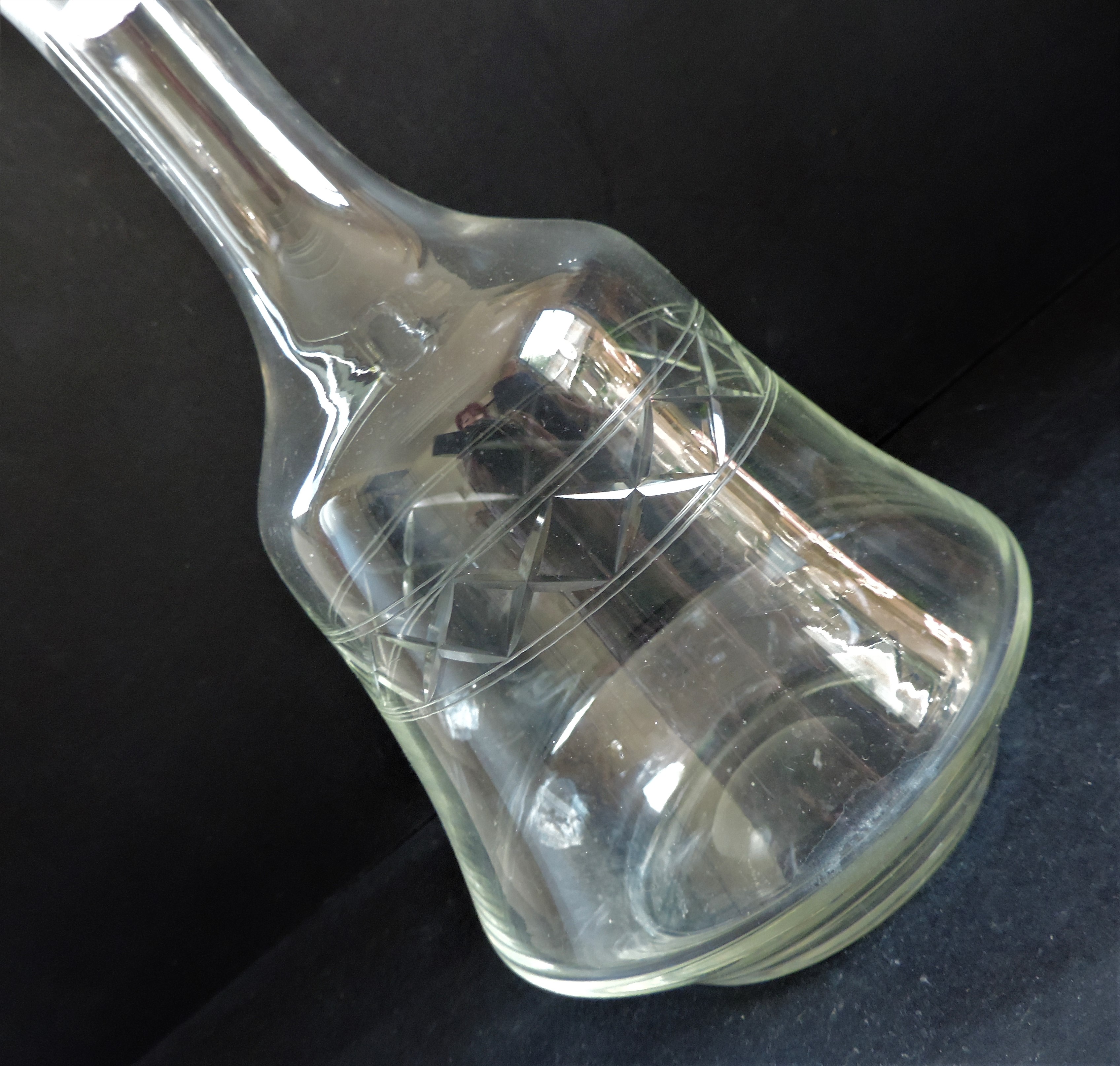 Antique Edwardian Bell Shaped Decanter - Image 3 of 4