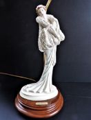 Italian Designed Figural Table Lamp A. Belcari