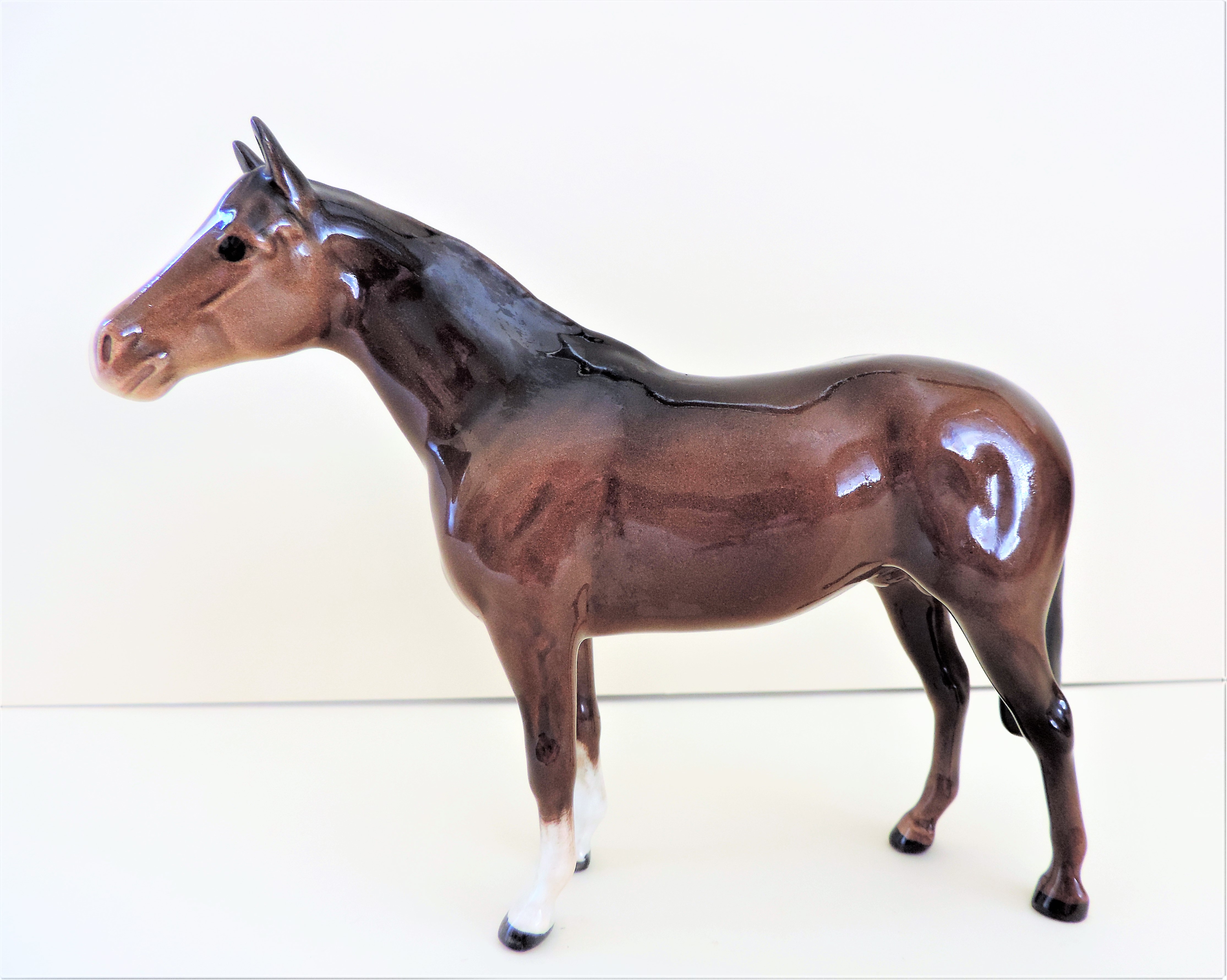 Vintage Beswick Porcelain Horse Figurine - Image 2 of 5