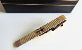 Vintage Gold on Sterling Silver Tie Clip