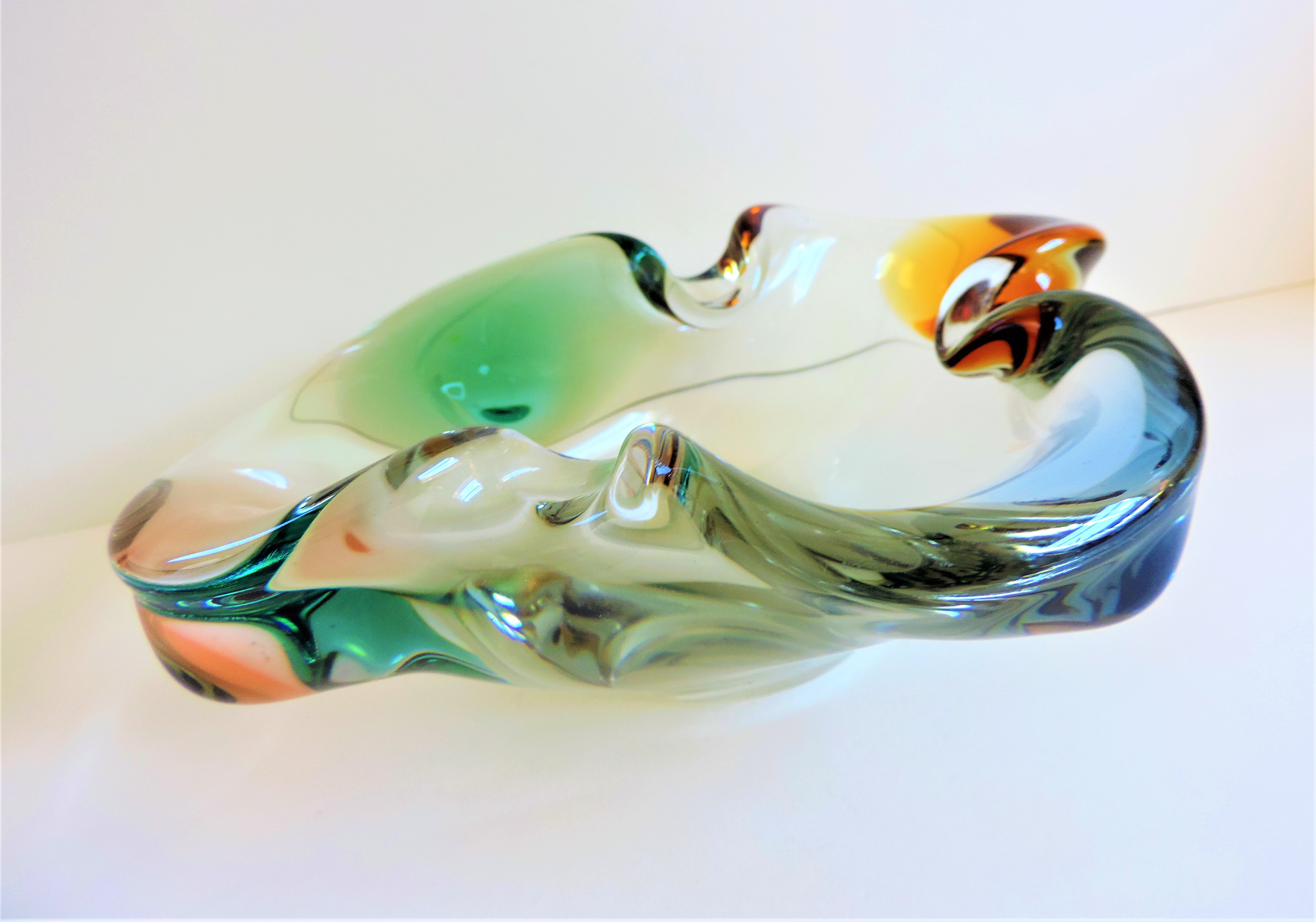 Frantisek Zemek Art Glass Bowl for Mstisov Glassworks - Image 3 of 3