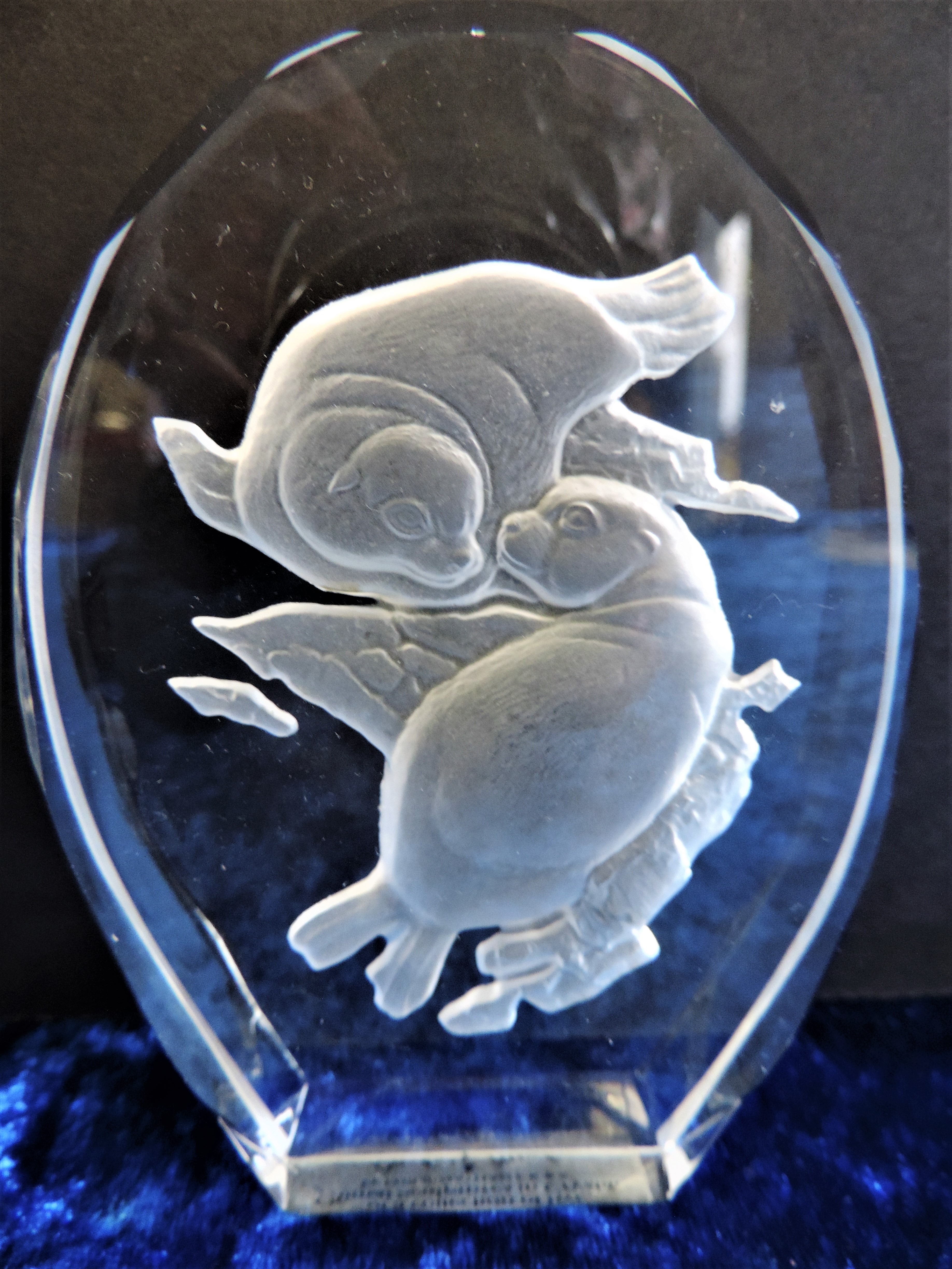 Danbury Mint Crystal Animal Sculpture by Philip Nathan