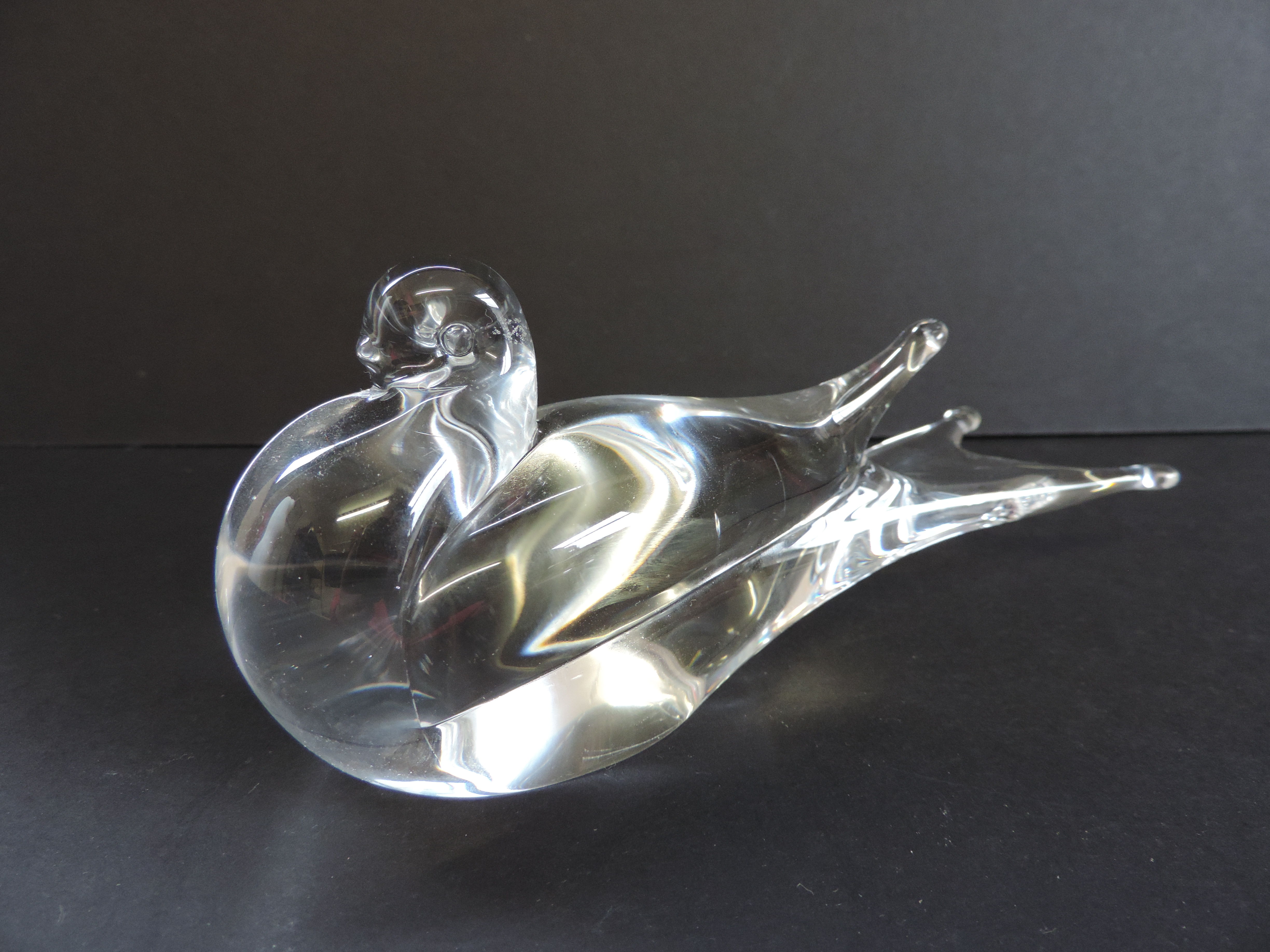 Swedish Art Glass Dove Figure - Image 2 of 3