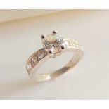 Sterling Silver CZ Ring New with Gift Pouch