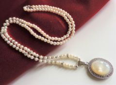 24 Inch Pearl Pendant Necklace