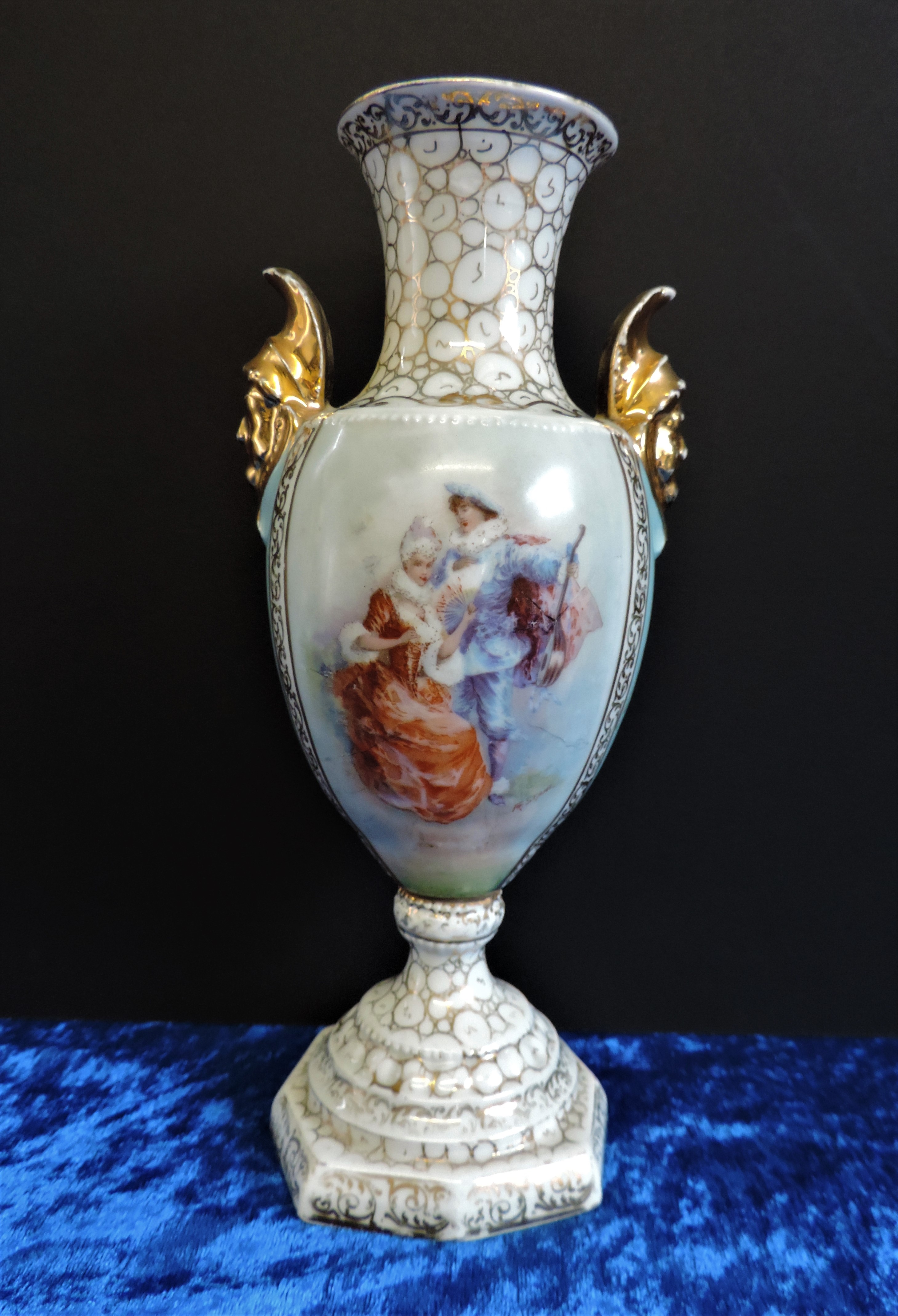 Antique Royal Vienna Porcelain Vase 26cm - Image 4 of 10