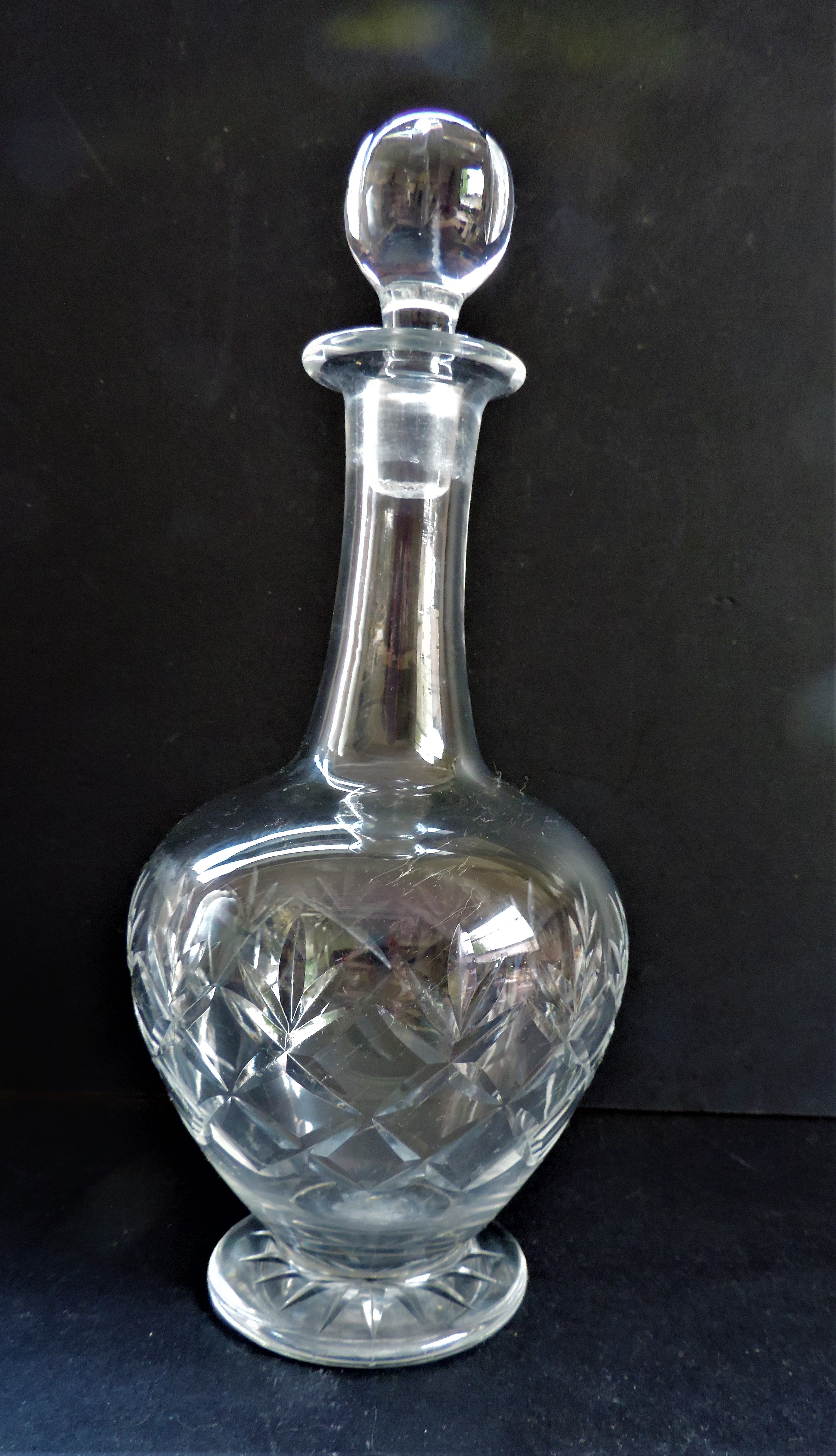 Antique Edwardian Cut Glass Decanter c.1910 - Image 2 of 2