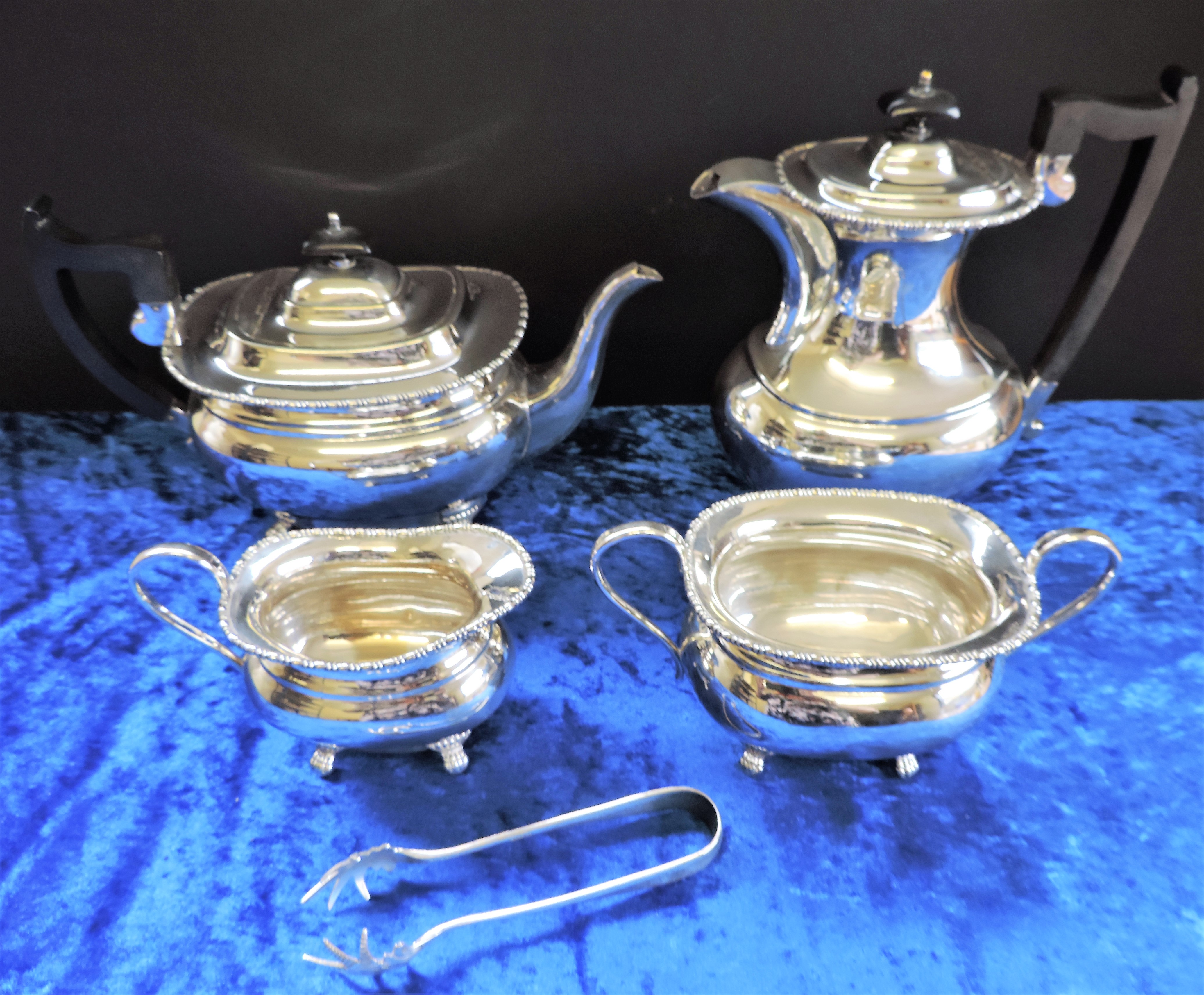 Antique Art Nouveau Silver Plated 5 Piece Tea & Coffee Set - Image 9 of 9