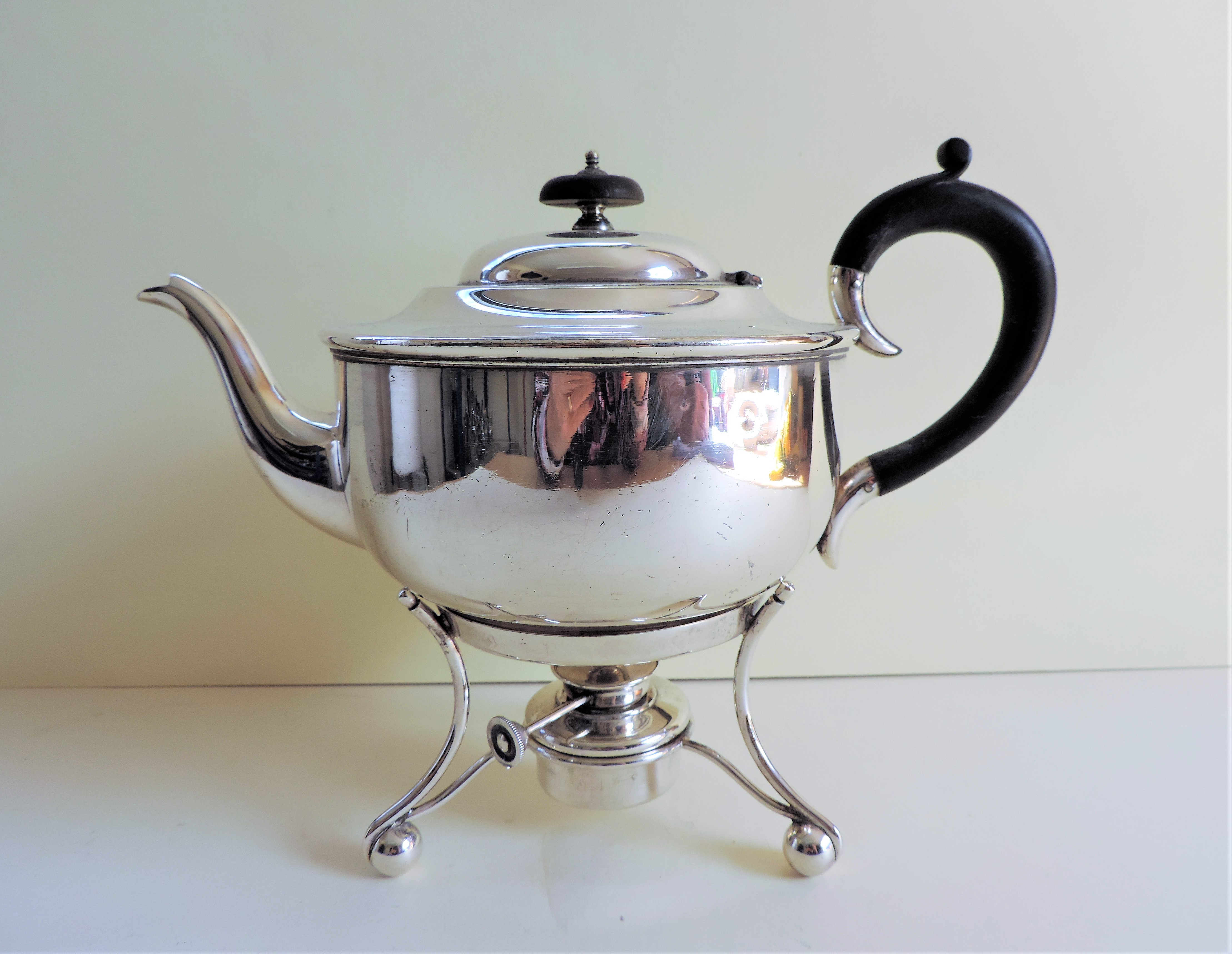 Antique Art Nouveau Silver Plated Spirit Kettle