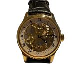 Very Rare Skeleton gold plated watch By Rotary