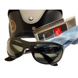 Ex-demo on private jet charter. Boxed Pair Of Ray-Ban Sunglasses RB4089 with case