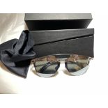 Pair of Christian Dior Mirrored Sunglasses With Case/Outer Box/Papers and Cleaning Cloth.