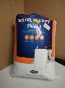 Silentnight Warm and Cosy 13.5 Tog Duvet Double. RRP £34.99 - Grade U