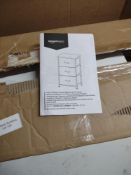 Amazon Basics Fabric 3-Drawer Storage. RRP £29.99 - Grade U