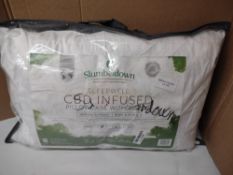 Slumberdown CBD Infused White Pillow. RRP £19.99 - Grade U