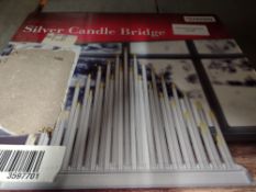 Christmas Workshops LED Silver Christmas Candle Bridge. RRP £24.99 - Grade U