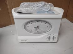 Swan Vintage Teasmade with Alarm Clock, 600 ml. RRP £119.99 - Grade U