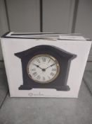 Acctim 33283 Falkenburg Mantel Clock, Black. RRP £29.99 - Grade U