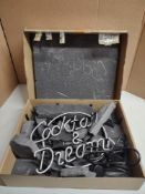 Cocktails And Dreams Real Glass Neon Light. RRP £93.99 - Grade U