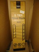 KEPLIN¬ 5 Tier 15 Pairs Shoe Stand. RRP £15.99 - Grade U