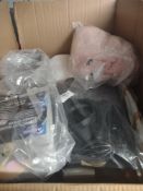 Assorted box to contain electronics and housewares, Approx. RRP £250 - Grade U