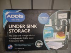 Addis Under Sink Storage for Organisation, White. RRP £19.99 - Grade U