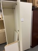 2 white wardrobes a/f