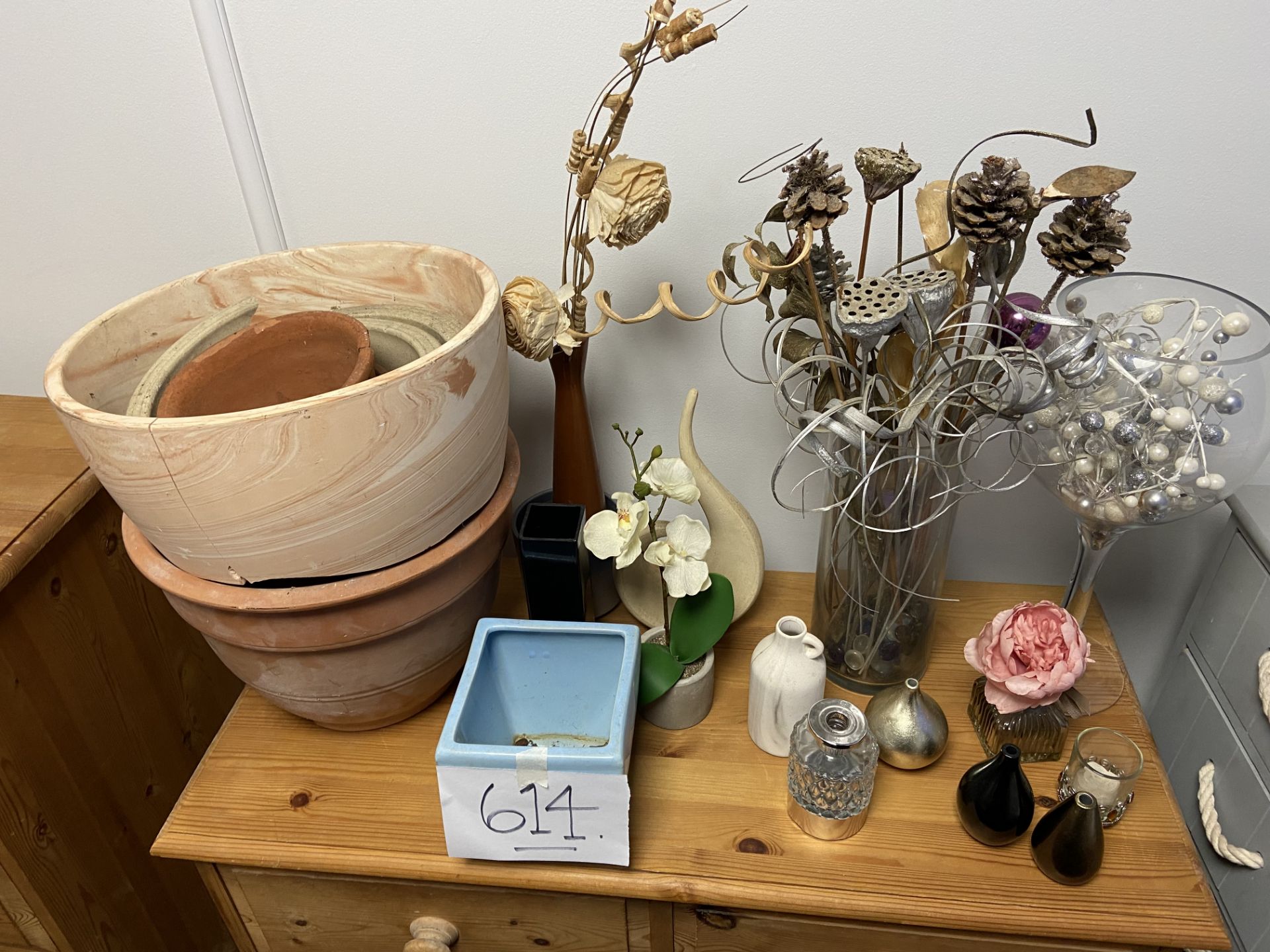 A collection of vases and pots some a/f