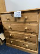 5 drawer pine chest of drawers