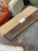 John Lewis oak fram bench 18”ht x 3’ 11” length