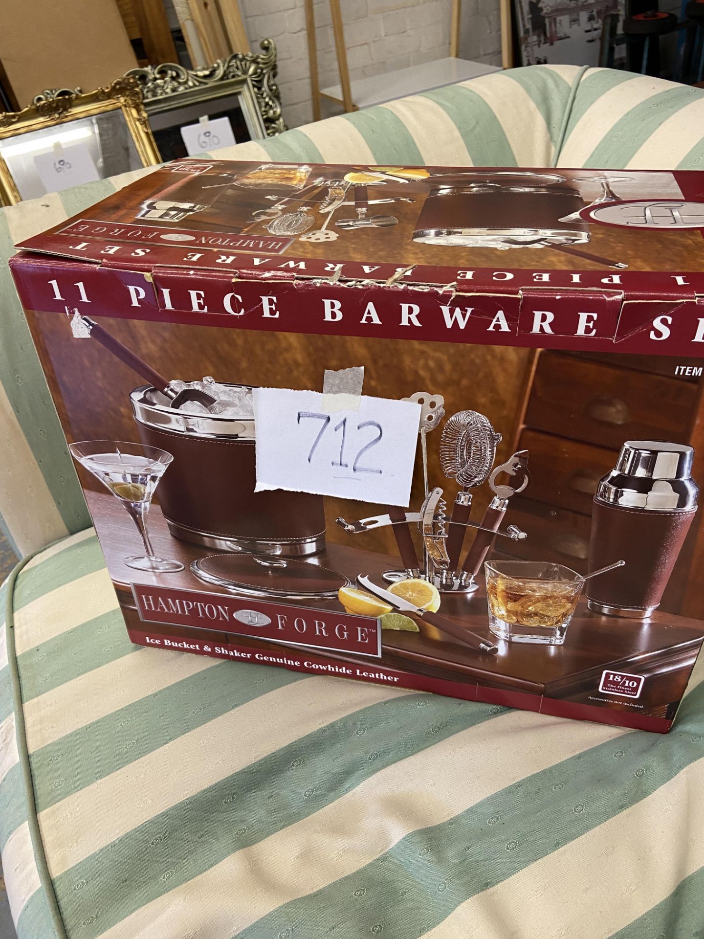 Boxed Hampton Forge 11 piece bar set