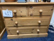 4 drawer pine chest of drawers