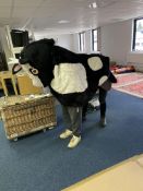 Cow pantomime costume black and white