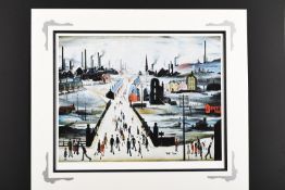 Limited Edition L.S. Lowry "The Canal Bridge, 1949"
