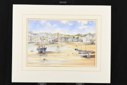Original Painting by John Chisnall "Fishing Boats III, St. Ives"