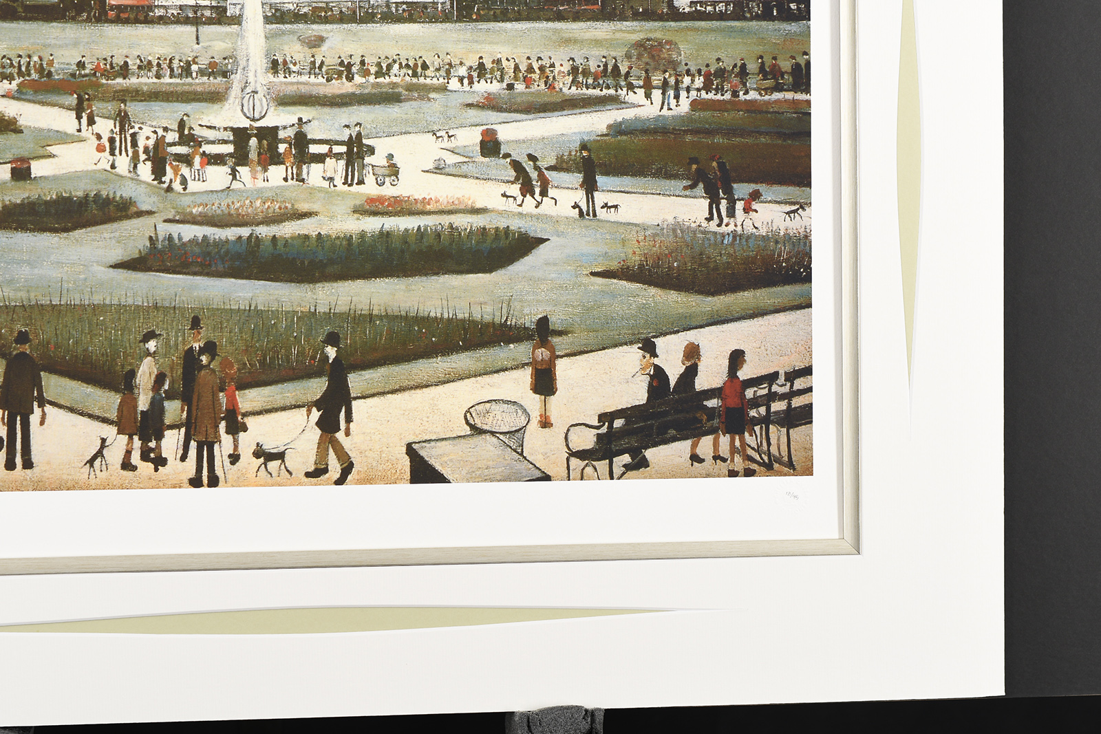 Limited Edition L.S. Lowry Titled "Piccadilly Gardens" - Image 7 of 9