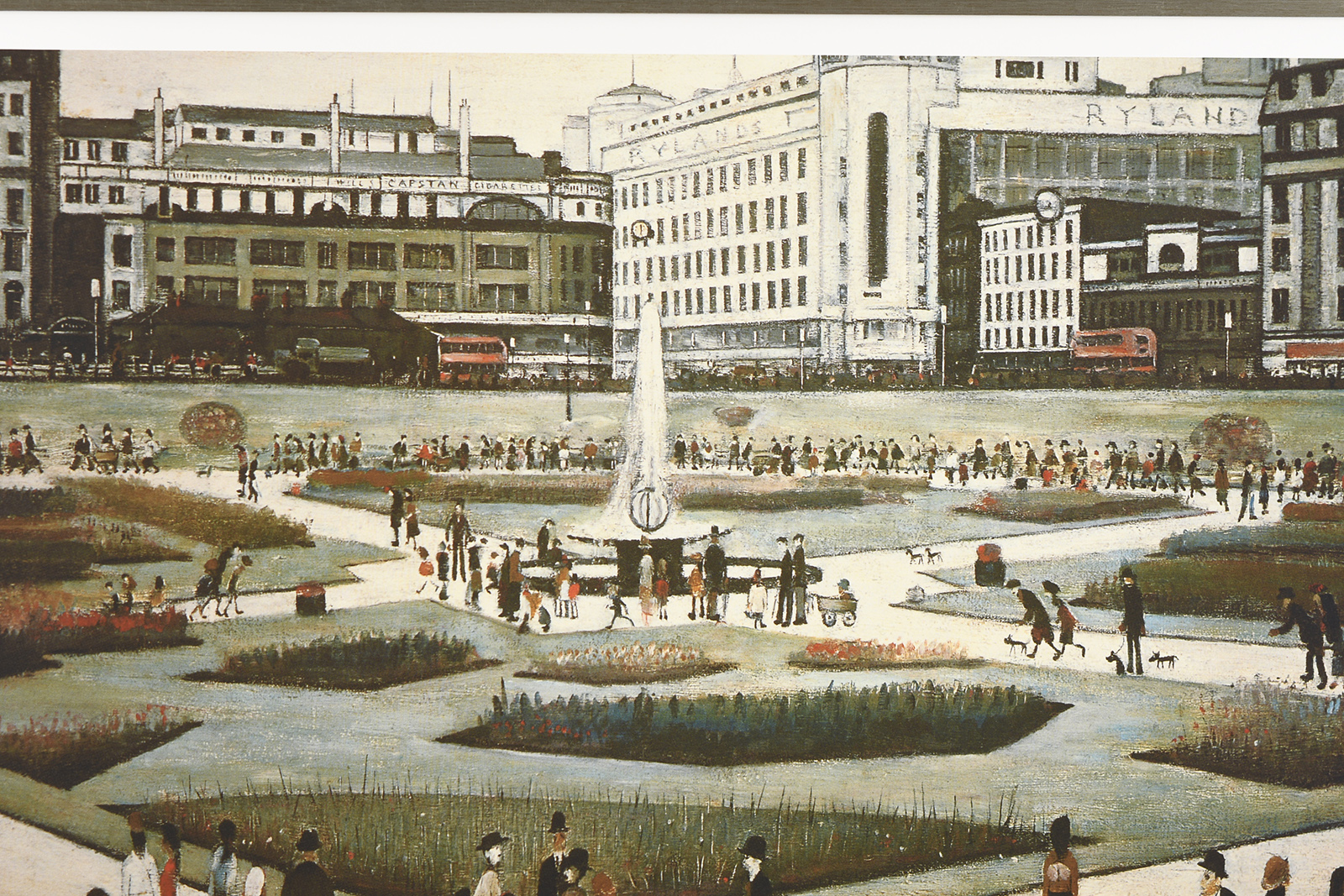 Limited Edition L.S. Lowry Titled "Piccadilly Gardens" - Image 4 of 9